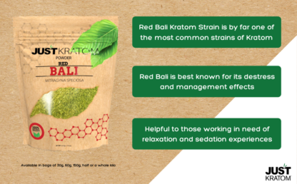 Red Bali Kratom Powder Infographic